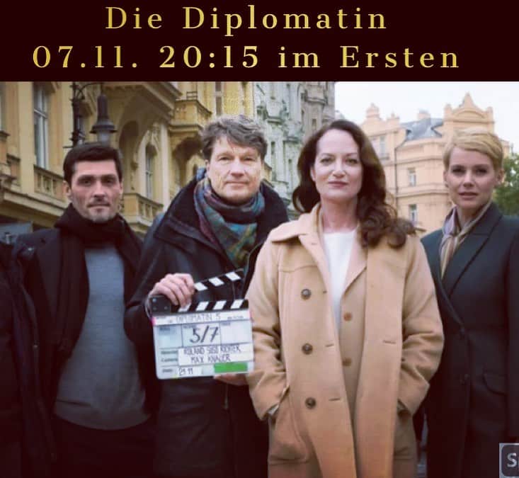 アンドレア・オズヴァルトさんのインスタグラム写真 - (アンドレア・オズヴァルトInstagram)「This Saturday on German TV again! 😁 Sprechen Sie Deutsch? #diediplomatin @ufa_stories @ufa_production 🙏 I ❤️ Germany! #acting #film #tvseries #shotinprague」11月6日 2時10分 - andreaosvart