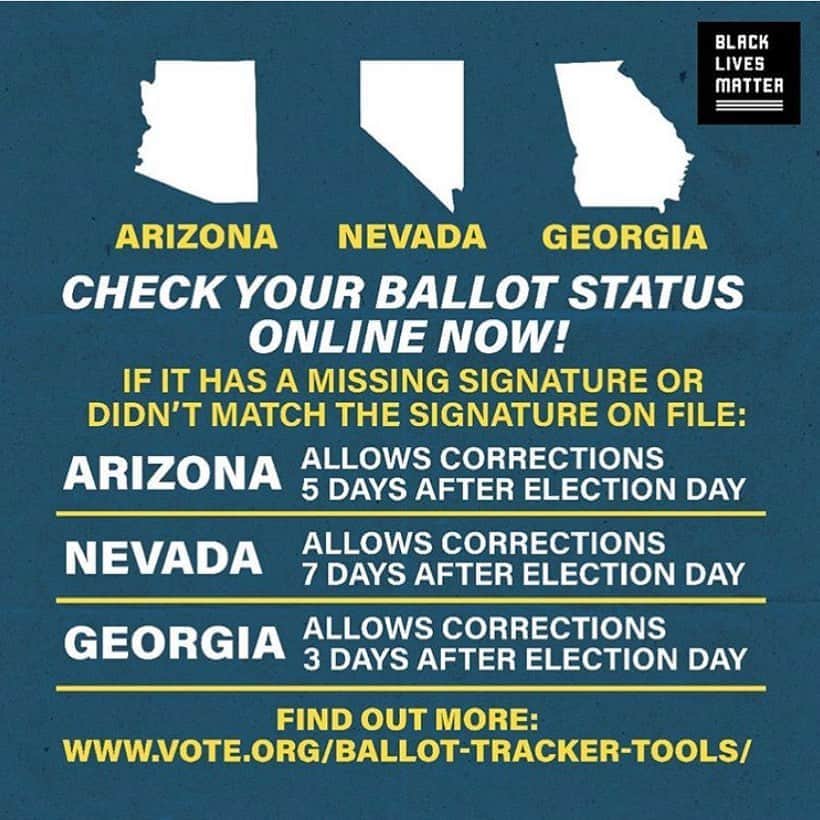 ジャック・ファライーのインスタグラム：「Thank you @blklivesmatter for this post— I have added the ballot tracking link to my linktree. Make sure your ballot was counted, and take steps to cure it (if possible) if there are any issues. Let’s protect our democracy.」