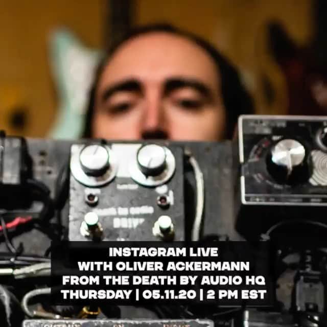 A Place to Bury Strangersのインスタグラム：「Repost • @deathbyaudioeffects HEY HEY! We got be hosting Eilon Paz, the creator of @stompboxbook, comin' over to the DBA HQ to celebrate the release of the Stompbox book! We're pulling out some choice cuts of Ollie's collection of rare pedals showcased in Vintage & Rarities. Tune in at 2 PM EST (also we'll be dropping a discount code for the book during the stream!!) ⁠」