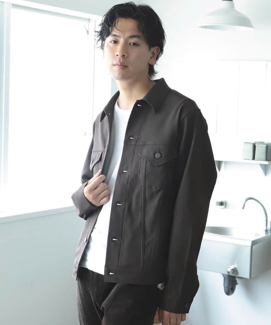 のインスタグラム：「... BEAMS ORIGINAL  Polyester Twill G-jacket  . #beams#fashion」
