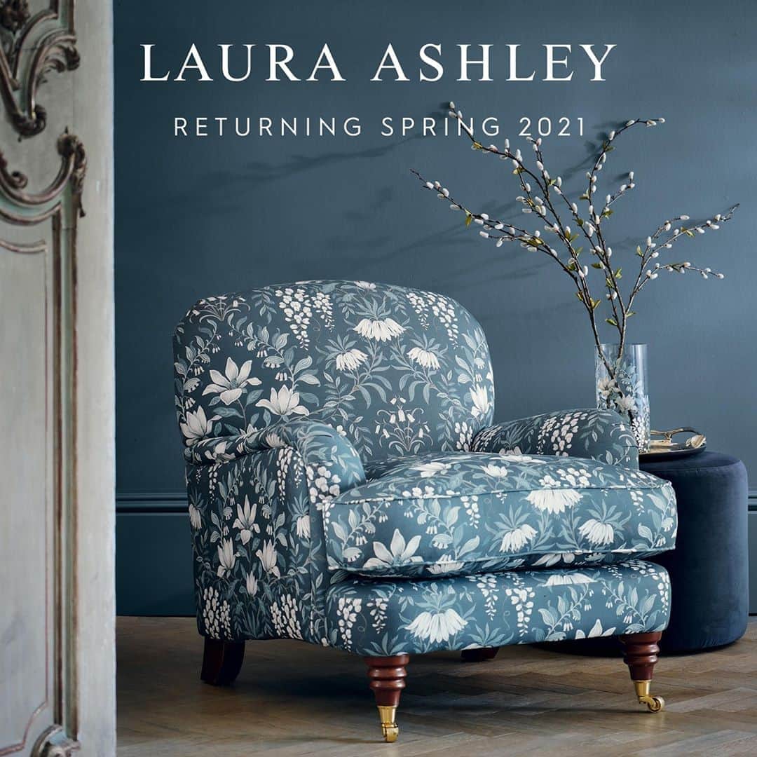 ローラアシュレイのインスタグラム：「We are delighted to announce that Laura Ashley Home is returning for Spring 2021.⁣ ⁣ Rediscover your most-loved collections, favourite prints and timeless designs from the Laura Ashley Home collection. Along with beautiful new designs inspired by the rich heritage of the Laura Ashley archive.⁣ ⁣ We have carefully chosen to work alongside British retailer, NEXT to reintroduce our Home collections online and back into stores.⁣ ⁣ Laura Ashley homeware will be available from Spring 2021 online and through selected NEXT stores.」