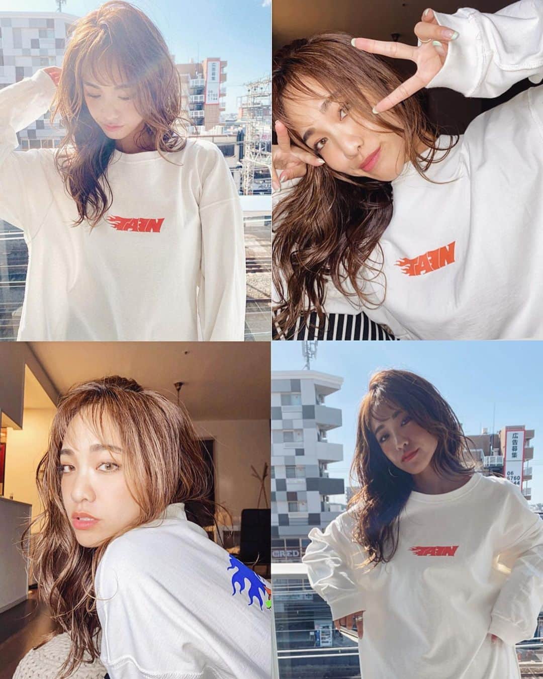 藤森マリナさんのインスタグラム写真 - (藤森マリナInstagram)「#まりなはんコーデ * * SEVENHOUSEの リニューアルレセプション♡ のときのコーデは 大好きなビッグシルエット🖤🤍 #ロンt → @tain_doublepush #taindoublepush * * これリバーシブルやから めっちゃ使える！ プリントデザインがいつもめっちゃ可愛い💙 横にswipe⇒✧ •̀.̫•́✧⇒ * * * #ビッグシルエット#メンズファッション#メンズライク#ユニセックスコーデ#SEVENHOUSE#プリントtシャツ」11月5日 18時48分 - maaarina0806