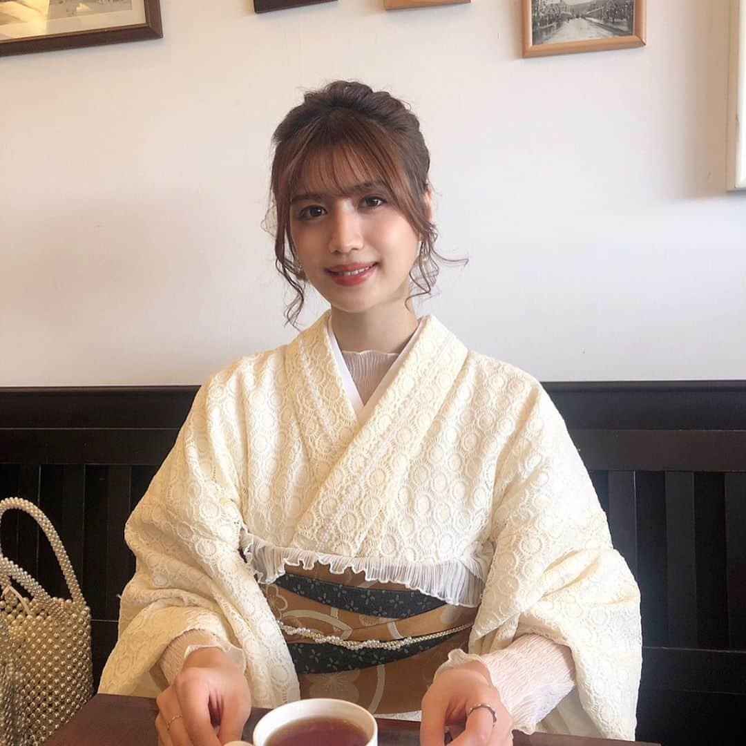 御子柴かなさんのインスタグラム写真 - (御子柴かなInstagram)「この着物👘レースなの✌️ 可愛かった🤤💕」11月5日 19時25分 - kanakana2510