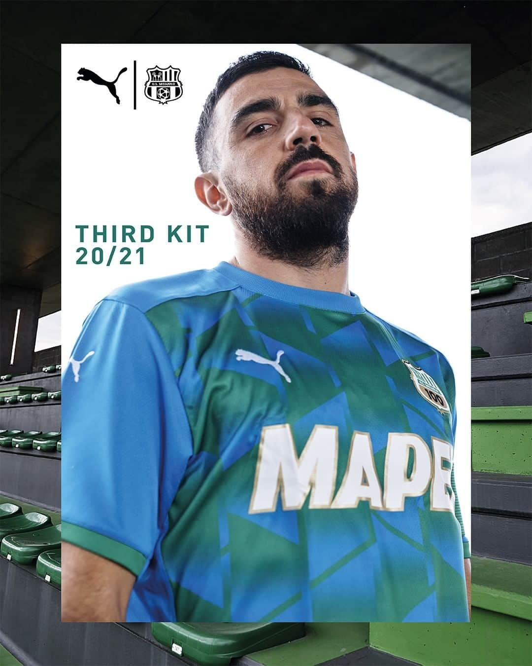 USサッスオーロ・カルチョさんのインスタグラム写真 - (USサッスオーロ・カルチョInstagram)「New Blue for an Electric Sasol ⚡️  Svelato il Third Kit targato @pumafootball 👕 Acquistalo subito su store.sassuolocalcio.it 🛒 (Link in Bio) #ForzaSasol 🖤💚」11月5日 20時00分 - sassuolocalcio