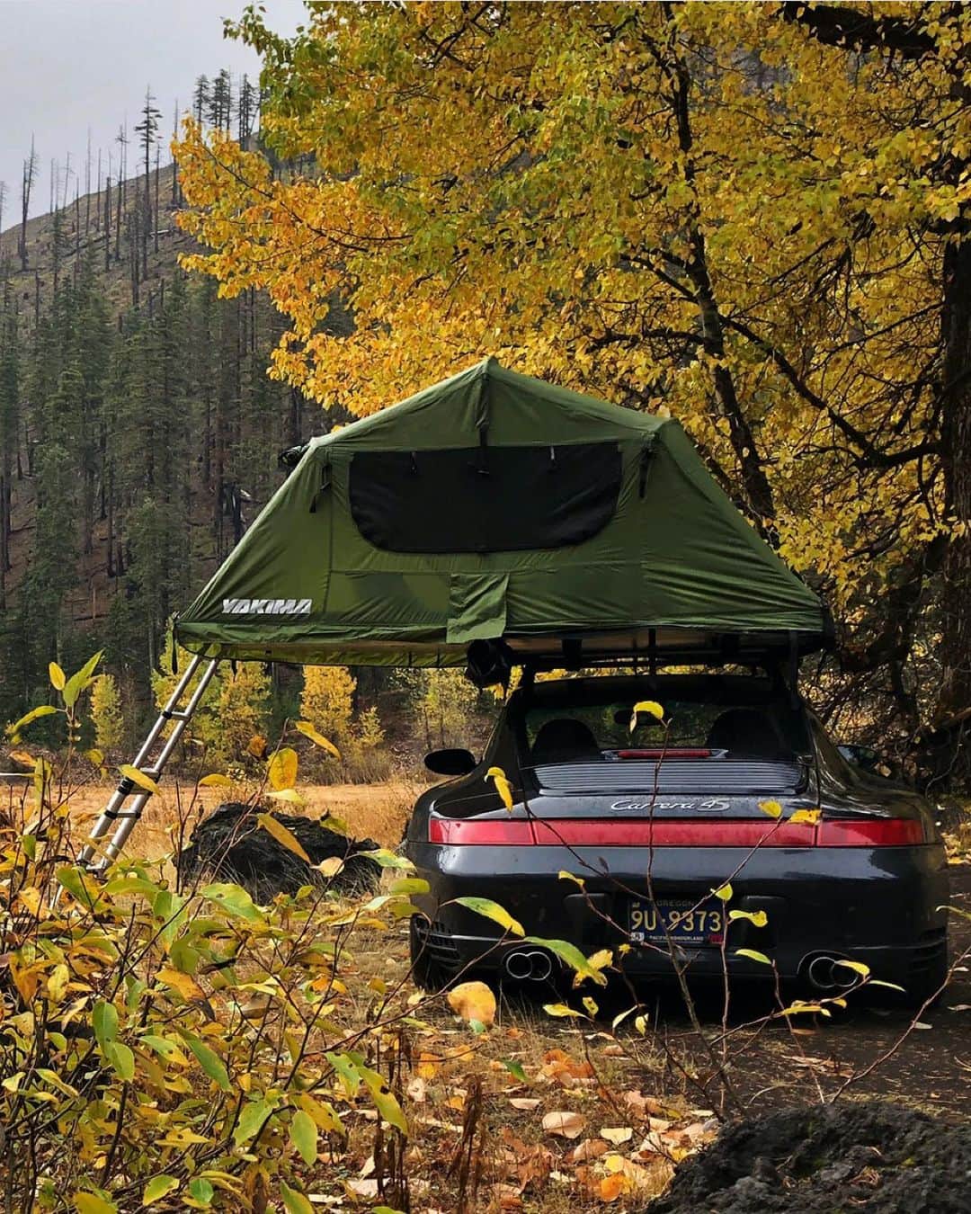 Porscheさんのインスタグラム写真 - (PorscheInstagram)「Taking the 911 to new heights. Combining his passion for Porsche with a love of the great outdoors, @996roadtrip's adventures have become synonymous with his trusted tent atop his beloved car.  (📸 @996roadtrip, Conor Menesi, Gene Pascua)」11月5日 20時01分 - porsche