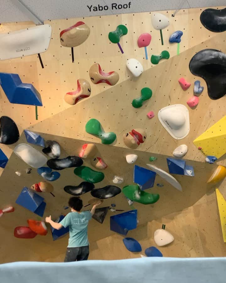 石松大晟のインスタグラム：「・﻿ @boulderpark_basecamp 🔥﻿ 今回も三段コンプリート！﻿ 1課題以外は集中して3トライ以内で登ることが出来た👏﻿ 2段で触ってない課題が数本あるのでまた登りに行きます🙏﻿ ﻿ #climbing #bouldering #sportsclimbing #climbing_videos_of_instagram #クライミング #ボルダリング #スポーツクライミング」