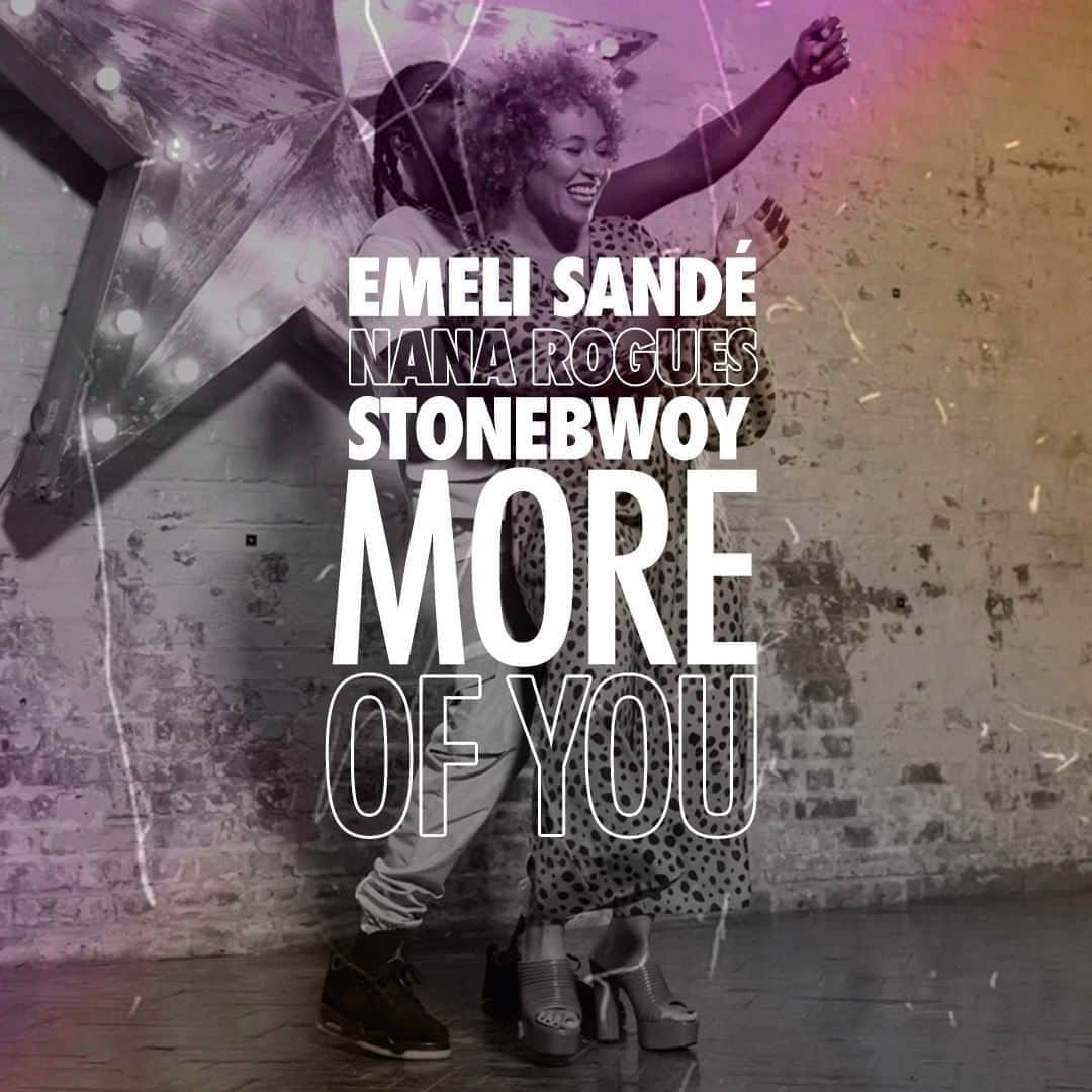 Emeli Sandéのインスタグラム：「Don't forget to join me on Instagram at 7PM GMT for a live Q&A! Can't wait to chat to you all and tell you everything about #MoreOfYou ❤️ Get the track now at the link in bio #MoreOfEmeli @stonebwoyb @nanarogues」