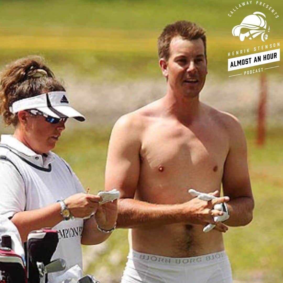 ヘンリク・ステンソンのインスタグラム：「Great to have Fanny Sunesson feature on the podcast this week but of course she had to bring up my unofficial underwear photo shoot on course🤣  Link in bio!!」