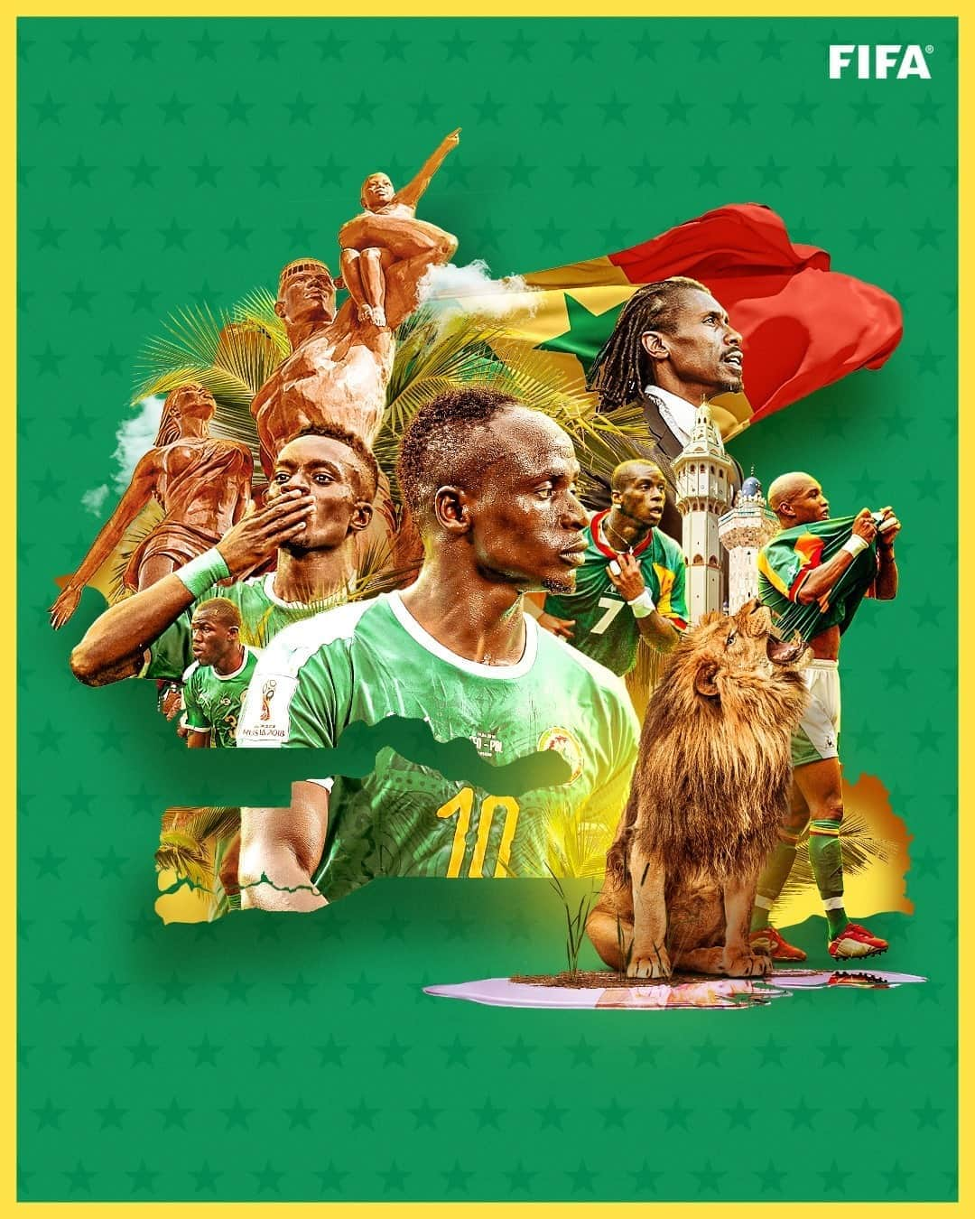 FIFAワールドカップさんのインスタグラム写真 - (FIFAワールドカップInstagram)「🇸🇳 The Lions of Teranga 🦁   In just two trips to the #WorldCup, @FootballSenegal have made themselves the pride of Africa 🤩」11月5日 22時14分 - fifaworldcup