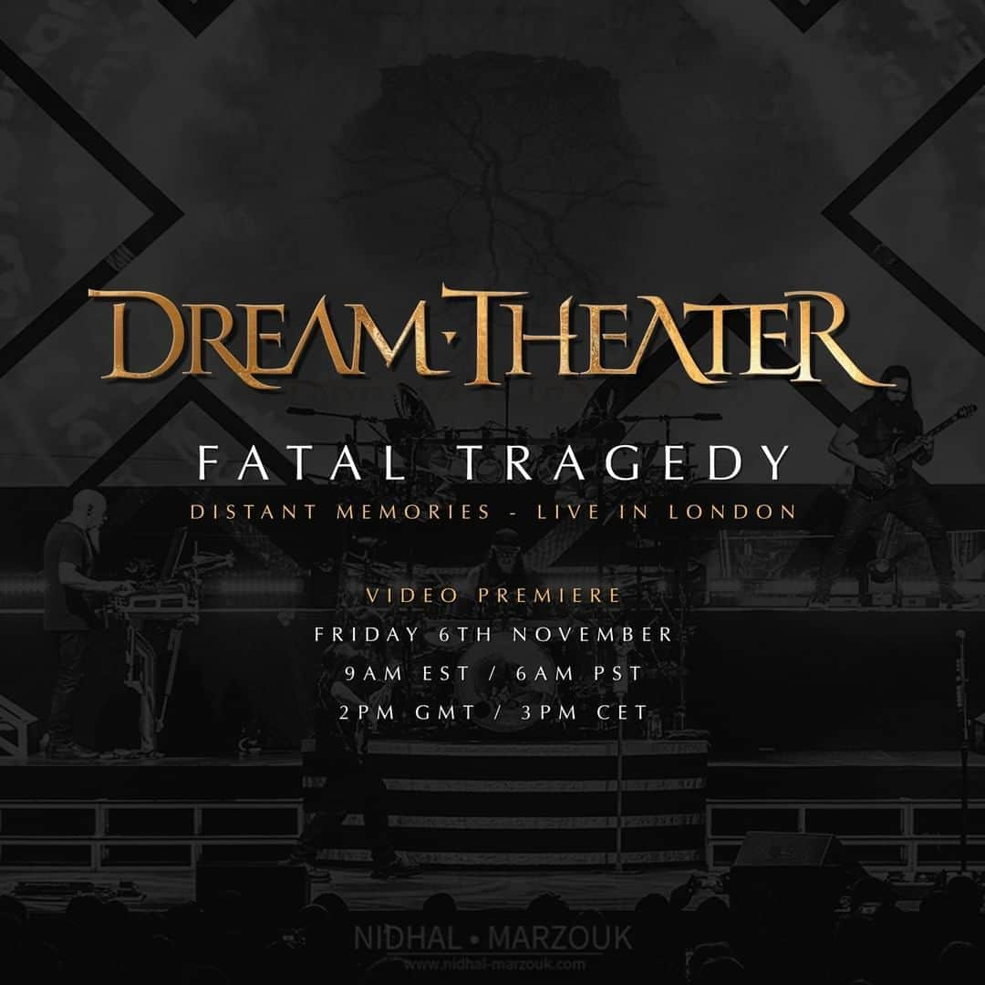 ドリーム・シアターさんのインスタグラム写真 - (ドリーム・シアターInstagram)「Fatal Tragedy from our new concert film Distant Memories - Live in London will be premiered on our YouTube channel tomorrow (6th November) at 9am EST!   #dreamtheater #fataltragedy #distantmemoriesdt #distantmemories #liveinlondon   📷 by @nidhal_marzouk_pro」11月5日 23時40分 - dreamtheaterofficial