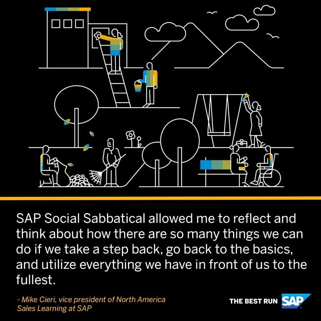 SAPのインスタグラム：「Through volunteer programs like SAP Social Sabbatical, we're helping nonprofit organizations and social enterprises create sustainable impact. See how SAP employees are lending their skills: http://sap.to/6176H64q4」