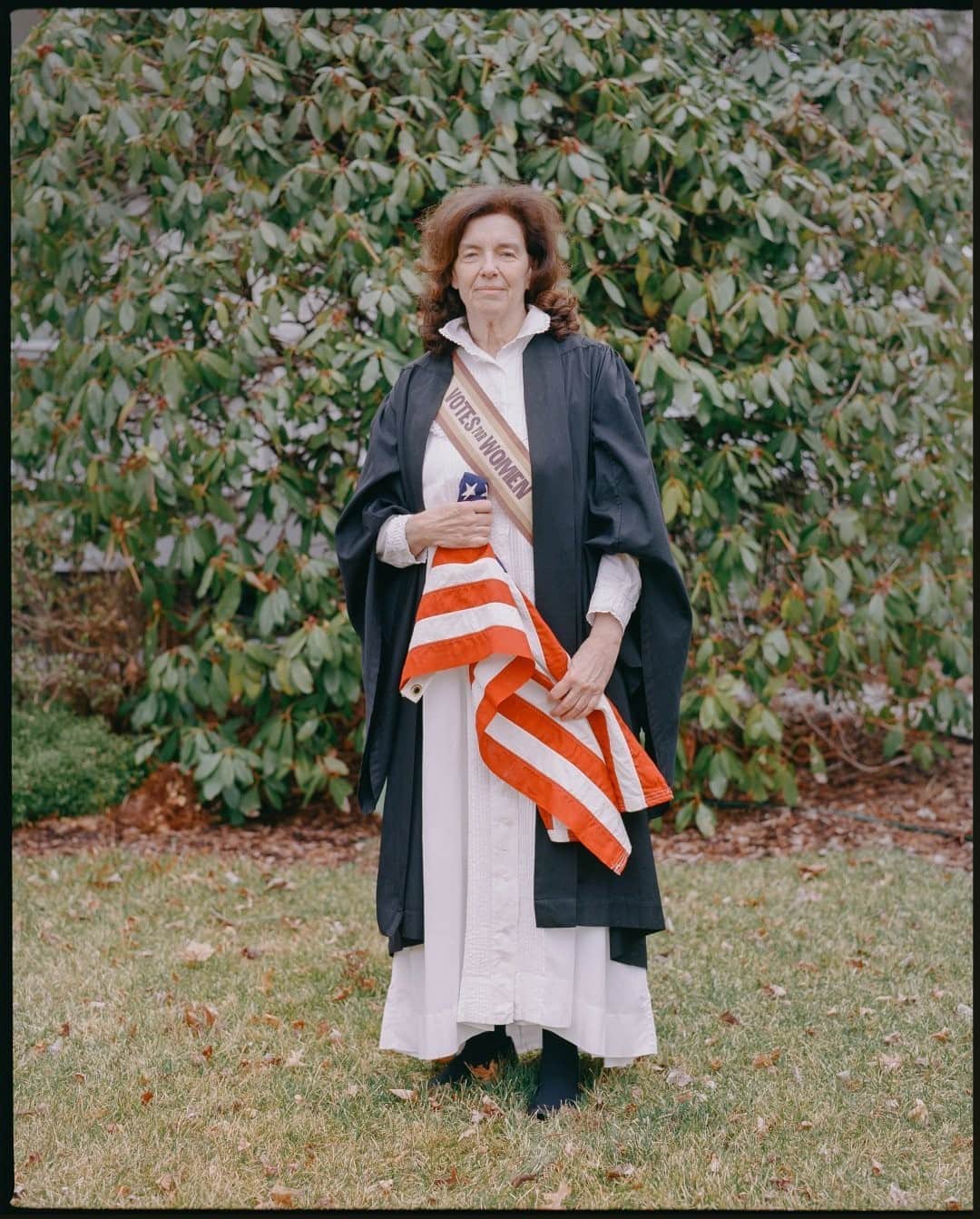 のインスタグラム：「Photo by @celestesloman / This portrait of Coline Jenkins, descendent of legendary suffragist Elizabeth Cady Stanton, is from a series celebrating the centennial of women's suffrage, published in National Geographic's August issue. The year 2020 marks the anniversary of the passage of the 19th Amendment, which guarantees and protects women's constitutional right to vote.  Check out Nat Geo's link in bio for more on this story.」