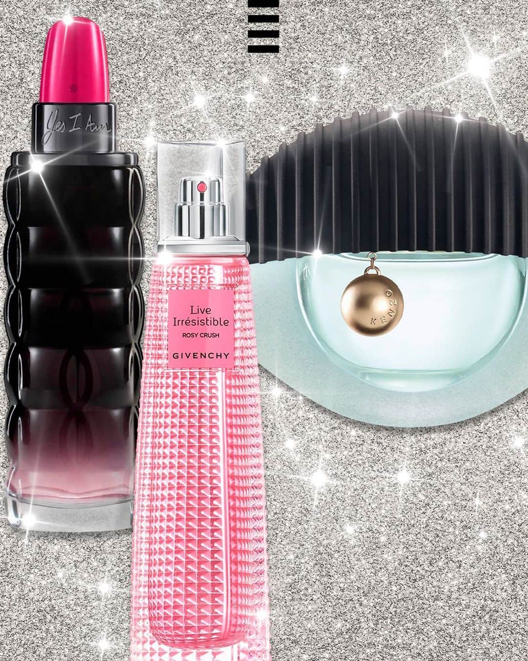 のインスタグラム：「Les promos du #SinglesDay sont lancées sur sephora.fr! Jusqu'au 11/11/2020, profitez de -25% sur vos parfums préférés (coffrets parfums inclus) ! Lequel de ces 3 best-sellers est votre chouchou ? Commentez l'émoji correspondant :  💄 @cacharelparfums Yes I Am Pink First 💖 @givenchybeauty Live Irresistible Rosy Crush 👁 @kenzoparfums Kenzo World  Offre disponible en livraison domicile ou en Click & Collect (retrait gratuit en 2H dans votre magasin SEPHORA). Voir conditions sur sephora.fr. #SephoraFrance」