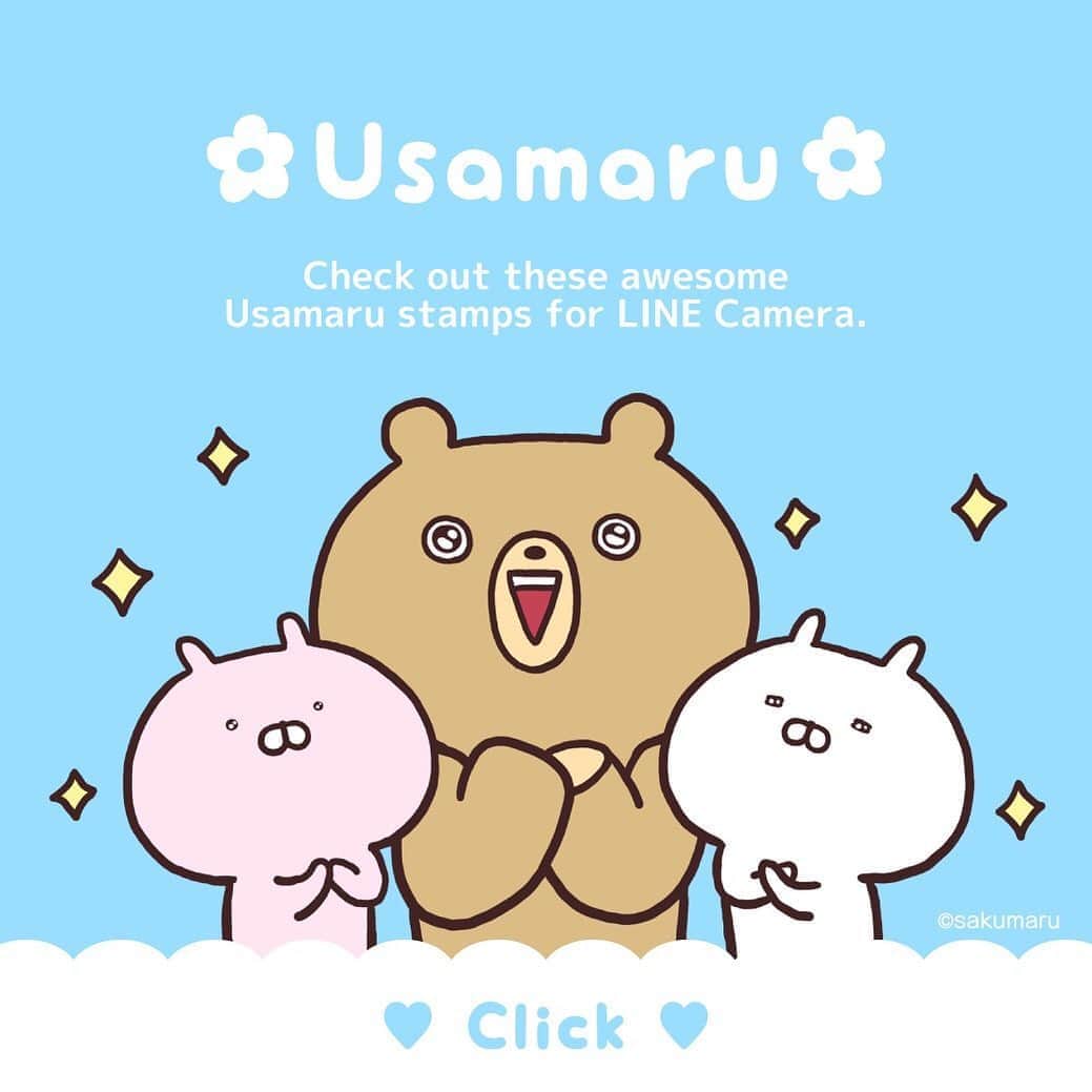 LINE Cameraさんのインスタグラム写真 - (LINE CameraInstagram)「Usamaru comes to LINE Camera 🙌 There's a stamp for every pic 😊💖 . #linecamera #lineカメラ #라인카메라 #うさまる #usamaru #スタンプ #stamp #stamps」11月6日 12時00分 - linecamera_official