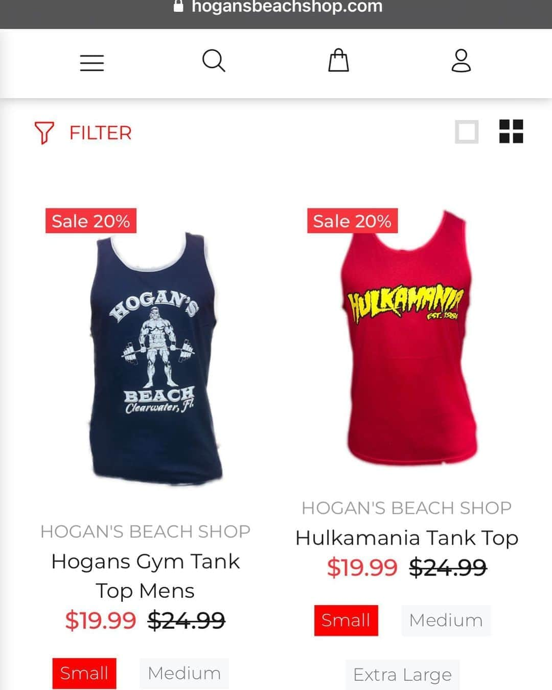 ハルク・ホーガンさんのインスタグラム写真 - (ハルク・ホーガンInstagram)「💪HULKAMANIACS💪 Now through next Wednesday All Hogansbeachshop Tank Tops are 20% Off.👊....Hurry Before time is up (LINK IS IN OUR BIO)#hogansbeachshop #clearwaterbeach #hulkamania #tanks #hulkhogan  #sale」11月6日 4時49分 - hulkhogan