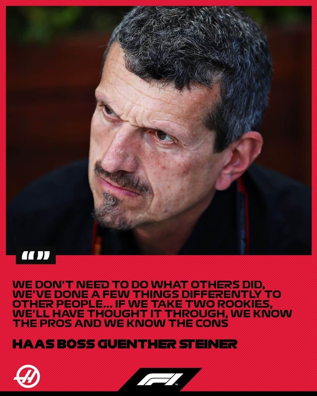 F1さんのインスタグラム写真 - (F1Instagram)「A huge decision coming up at Haas 🤔 .  Do they go for youth, experience or a mixture of the two for their 2021 lineup? ✍️ .  Guenther Steiner is weighing up all the options - with so much talent out there, what would you do in his position? 📲 ⬇️ .  #F1 #Formula1 #HaasF1Team @haasf1team」11月6日 5時00分 - f1
