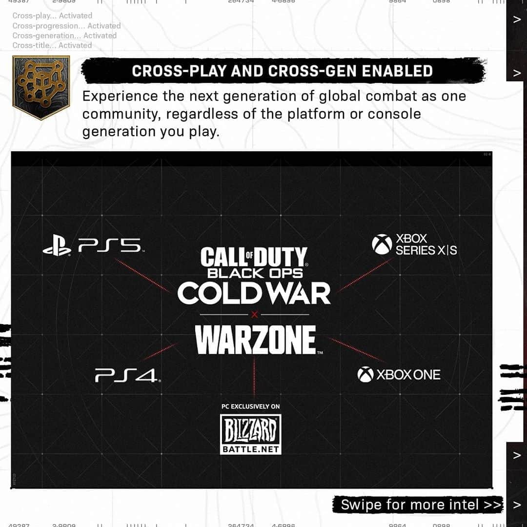 Call of Dutyさんのインスタグラム写真 - (Call of DutyInstagram)「📈Player progression 🔫Weapon progression 💪Operator selection  ⚔️Battle Pass integration 🛒Store access  Swipe to see how #Warzone will support both #BlackOpsColdWar and #ModernWarfare in Season 1 and beyond.」11月6日 6時11分 - callofduty
