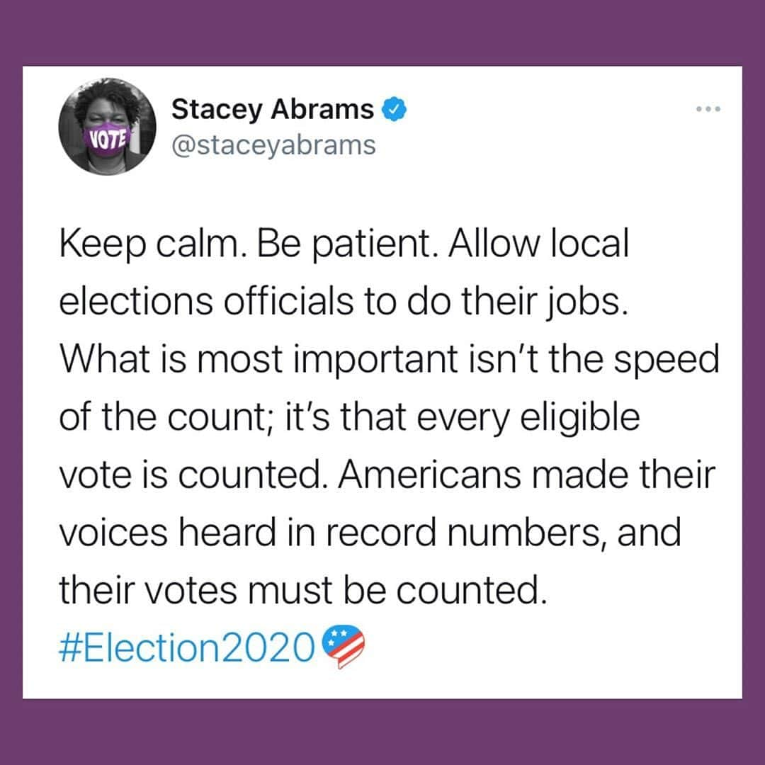 ションダ・ライムズさんのインスタグラム写真 - (ションダ・ライムズInstagram)「Preach, @staceyabrams. #counteveryvote」11月6日 8時16分 - shondarhimes