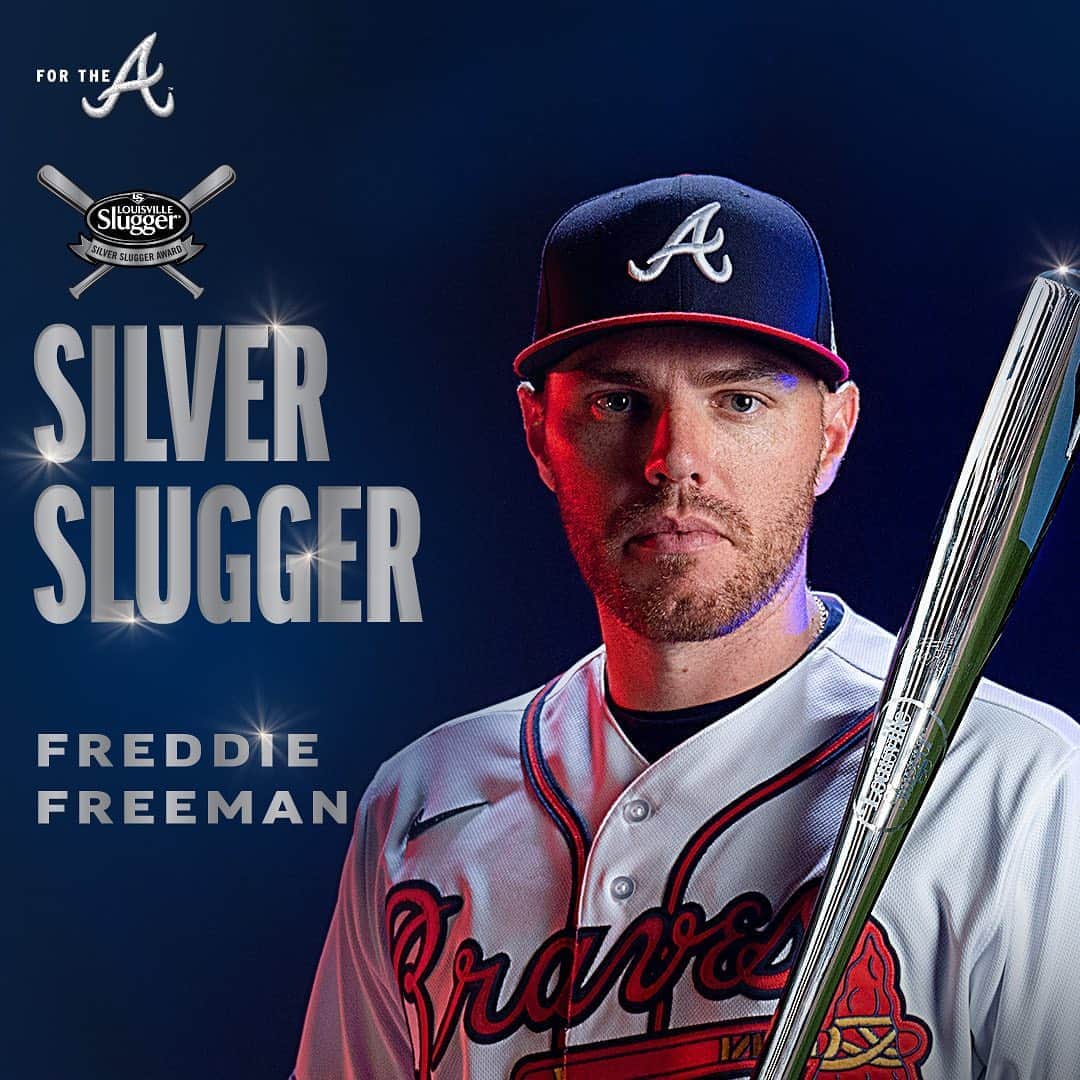 アトランタ・ブレーブスさんのインスタグラム写真 - (アトランタ・ブレーブスInstagram)「Congratulations to Freddie Freeman for winning his second #SilverSlugger award!」11月6日 8時21分 - braves