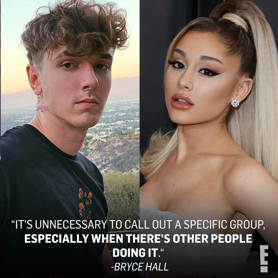 E! Onlineさんのインスタグラム写真 - (E! OnlineInstagram)「After Ariana Grande slammed TikTokers for partying amid the pandemic, Bryce Hall admitted she was right—but claimed her diss was a marketing move. Nothing's off the table and it's all at the link in our bio. (📷: Instagram/Shutterstock)」11月6日 8時46分 - enews