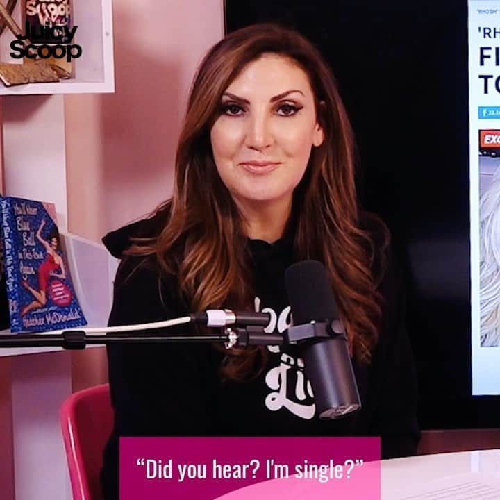 ヘザー・マクドナルドのインスタグラム：「Erika Jayne’s life story in less than 60 seconds.  Did you hear today’s Juicy Scoop!?  I discussed this #erikajayne breaking story and @missmeganhauserman came on for a very juicy interview. What did you think?」