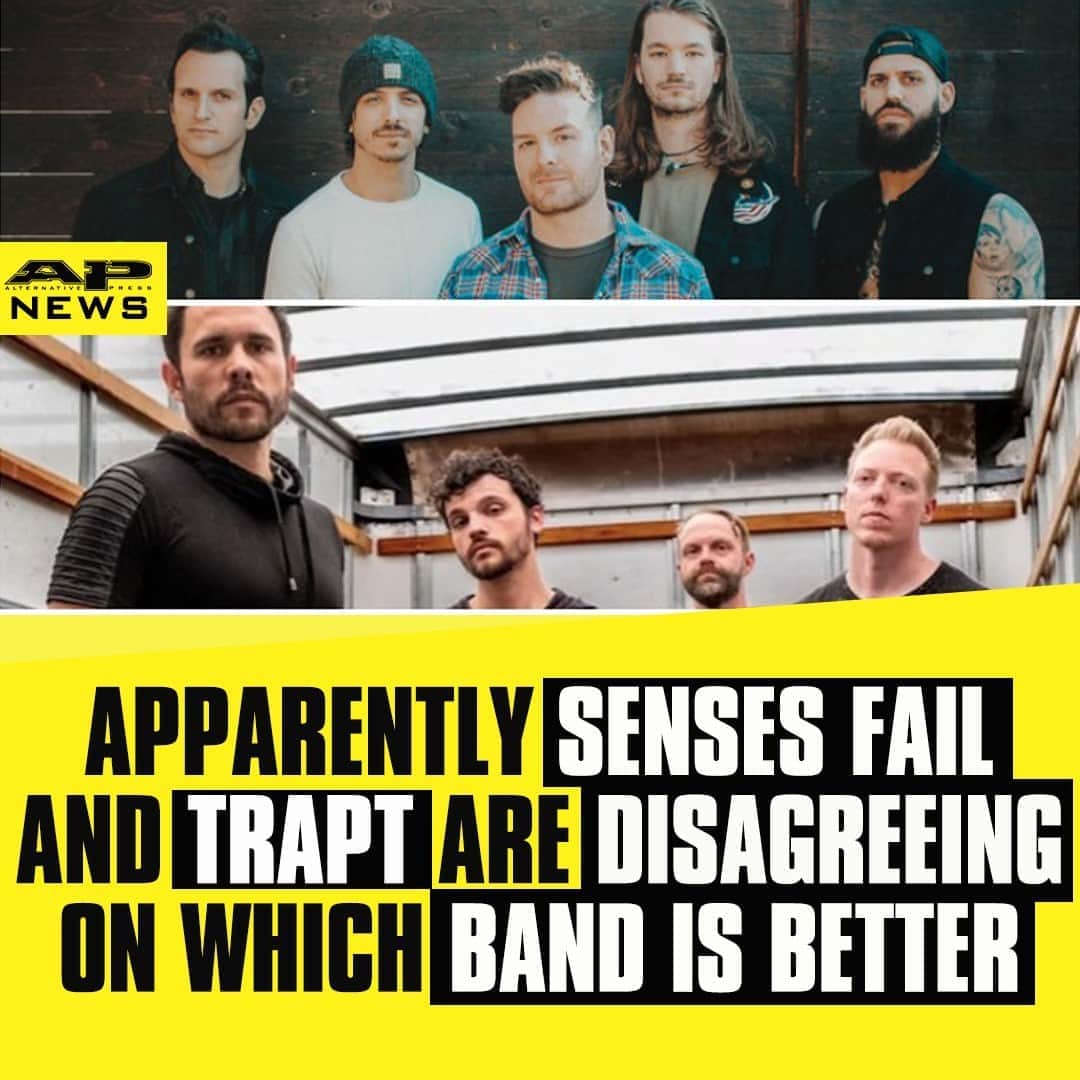 Alternative Pressさんのインスタグラム写真 - (Alternative PressInstagram)「It looks like @SensesFail are the latest band to get involved in @TRAPTOFFICIAL’s social media beef⁠ LINK IN BIO⁠ .⁠ .⁠ .⁠ #sensesfail #trapt altpress #alternativepress」11月6日 10時35分 - altpress