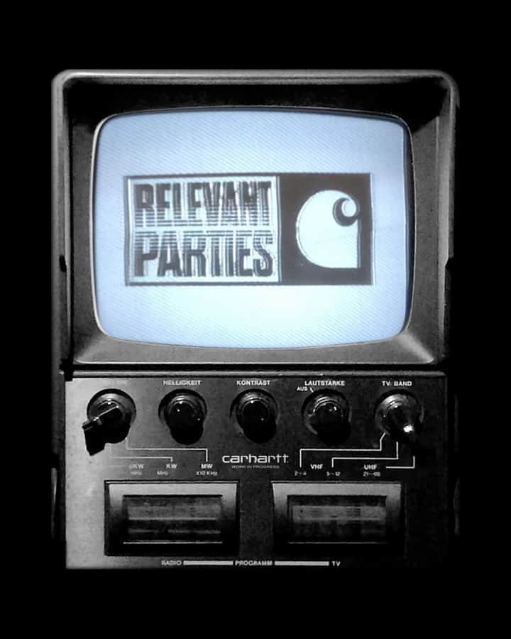 カーハートのインスタグラム：「RELEVANT PARTIES VOL.1. A Capsule Compilation. Coming Soon.  #carharttwip #relevantparties」