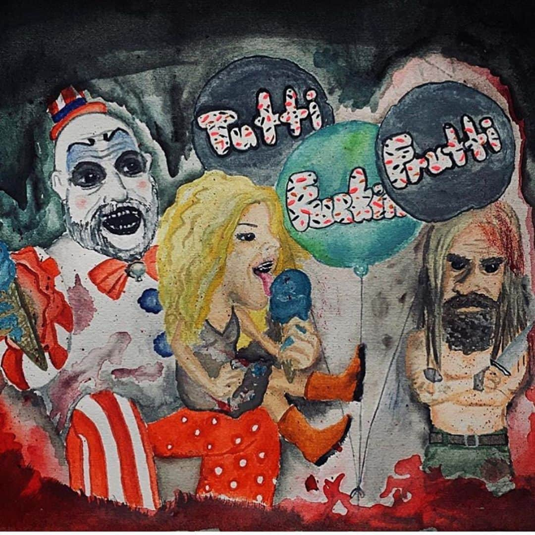 ロブ・ゾンビさんのインスタグラム写真 - (ロブ・ゾンビInstagram)「Hey, hey hey it’s FAN ART FRIDAY! 👍🏼🧠 Dig these visual delights. Post in comments if it’s your art because I haven’t got a clue. #robzombie #houseof1000corpses #sherimoonzombie #3fromhell #31 #doomhead #captainspaulding #thedevilsrejects #billmoseley #sidhaig」11月6日 20時26分 - robzombieofficial