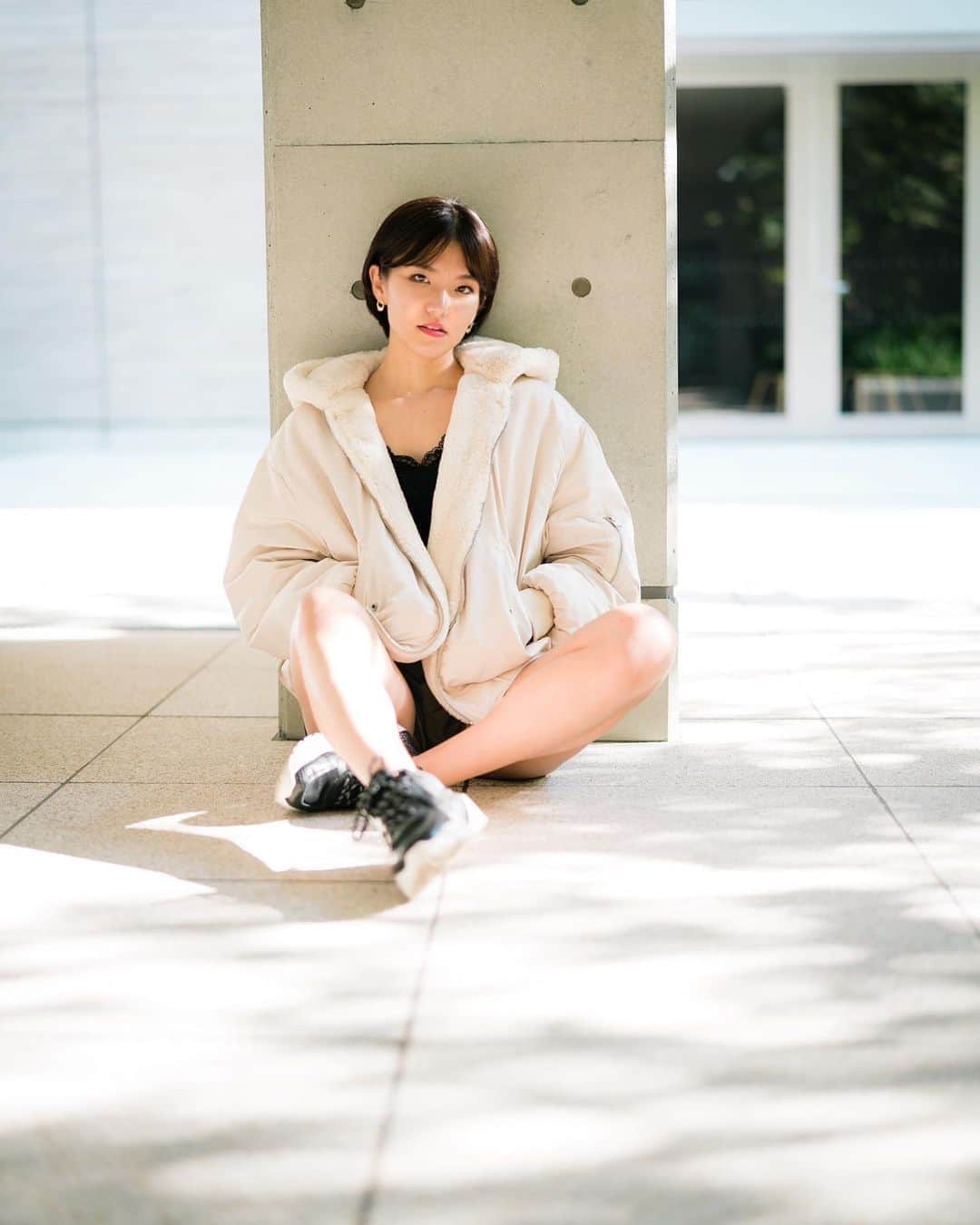 ほなみのインスタグラム：「. 公園にいくと それぞれの〝すき〟な形で 身体を動かしている方がたくさんいて わくわくした 🌿 . 好きも得意も人それぞれだな〜って☺︎ 自分の好きを知ってると強いよね☺️ . 〝自分のご機嫌は自分でとる〟　♡ . photo @key_camera」