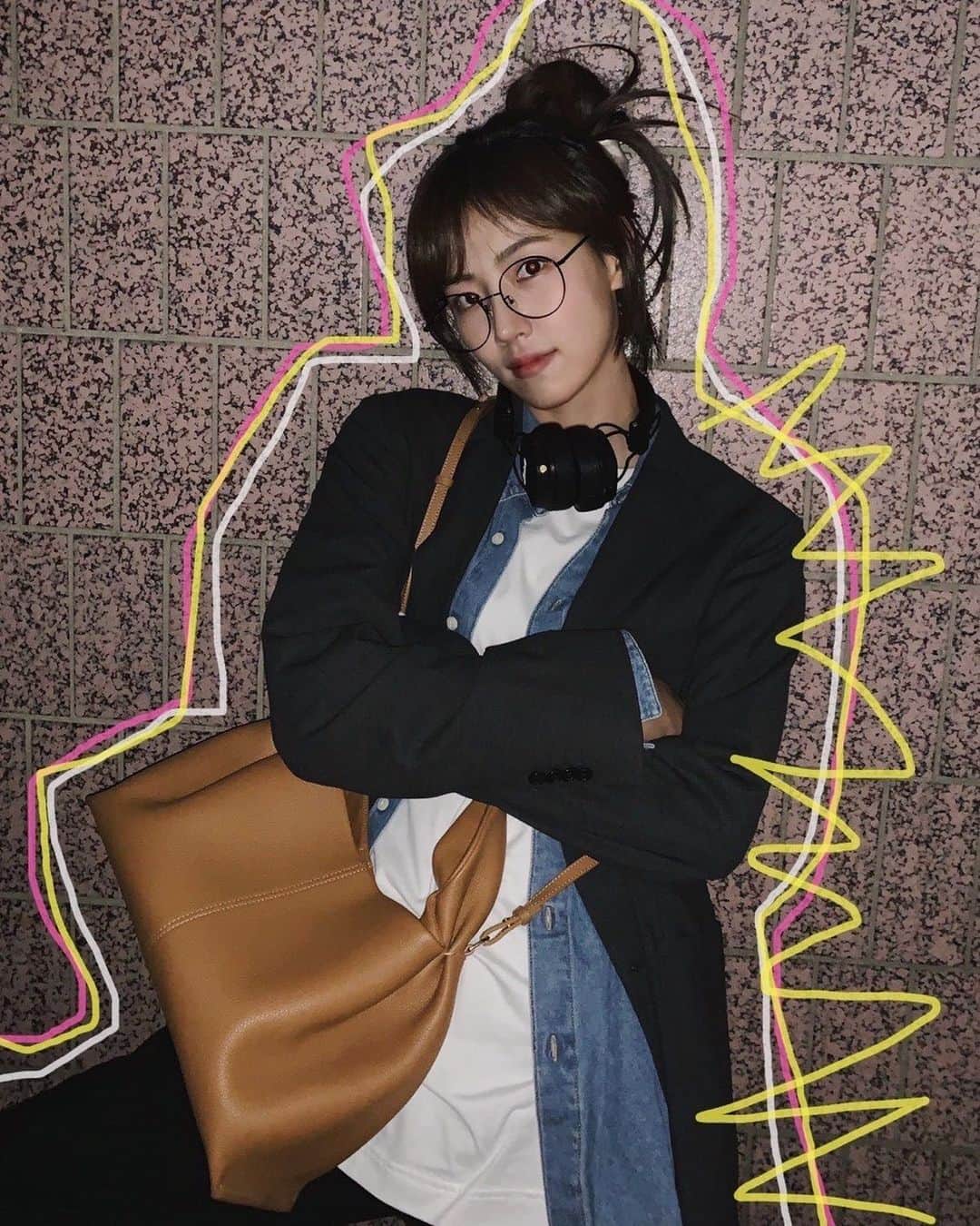 ペ・ダビンのインスタグラム：「#gift from @polene_paris  오늘 밤 11시 JTBC #경우의수 👩🏻」