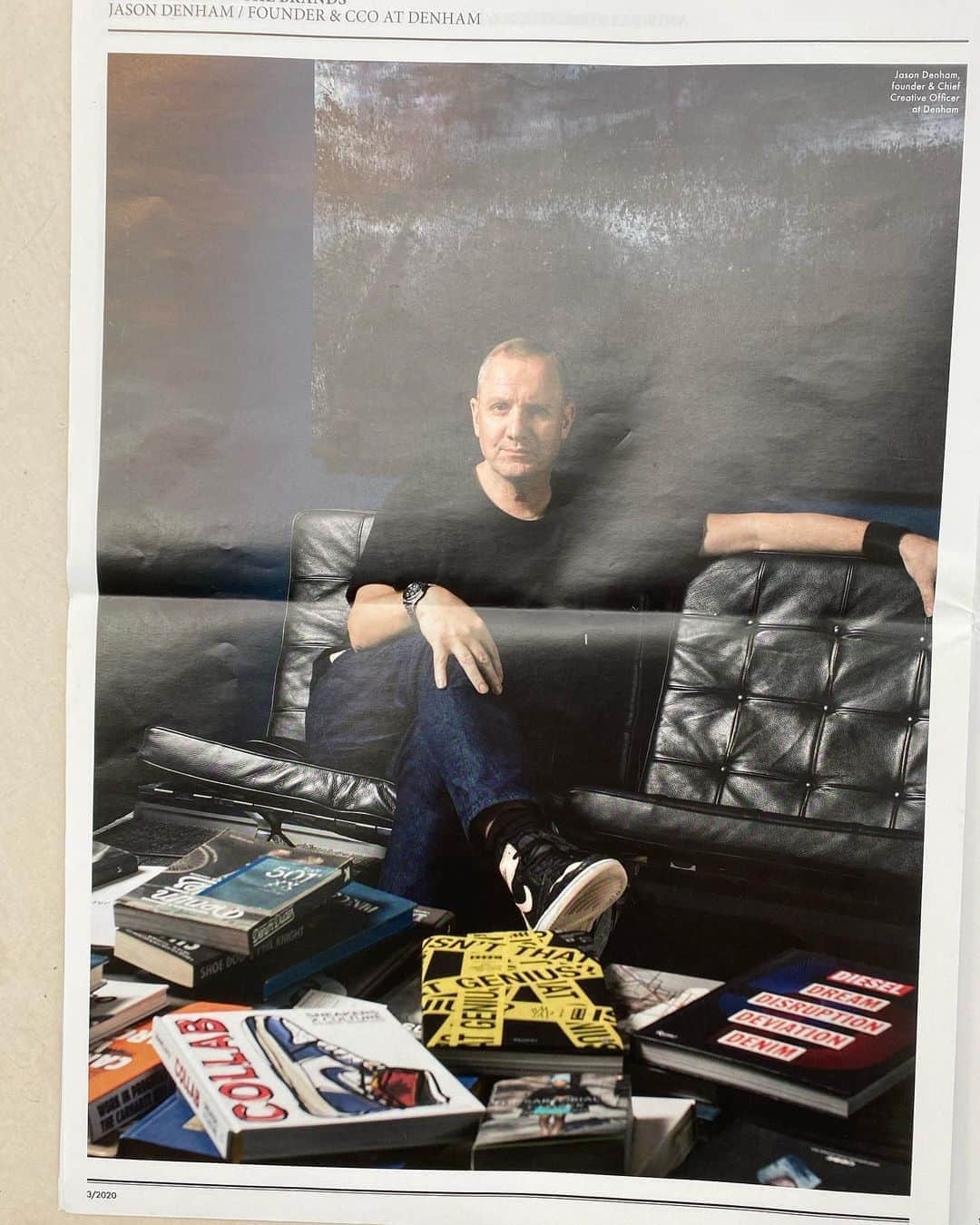 のインスタグラム：「“THE TIME IS NOW” by @jnc_magazine 👏🏼👏🏼 #jncmagazine #denham #jasondenham #denhamthejeanmaker #thetruthisinthedetails」