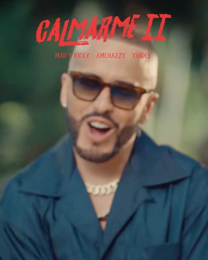 ヤンデルのインスタグラム：「#Calmarme2 ya está en la calle, y lo encuentras en tu plataforma de música preferida (video disponible el viernes 6 12pm EST por @Youtube) @amenazzy @mauyricky #Amenazzy @nicael._  @titoflowezzy @jazzoficialrd @rimas (link en mi story)   https://rimas.ffm.to/calmarme2」