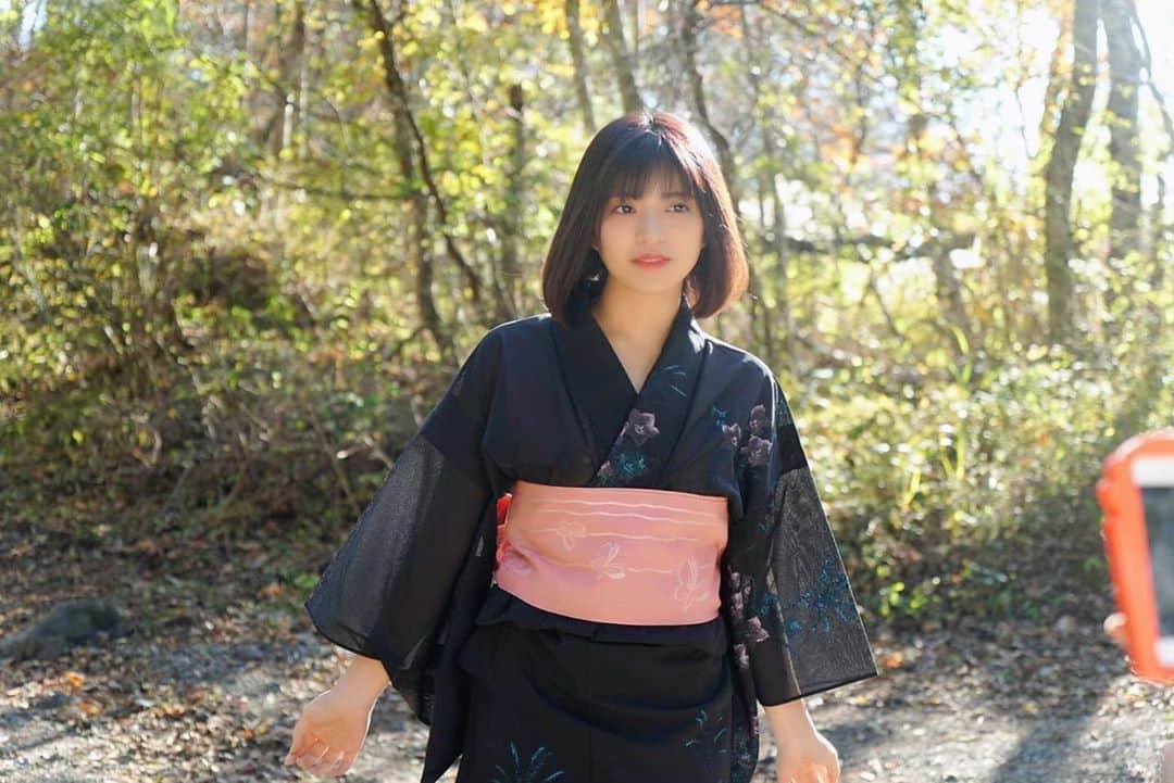 根尾あかりのインスタグラム：「着物〜👘💓  #着物 #浴衣」