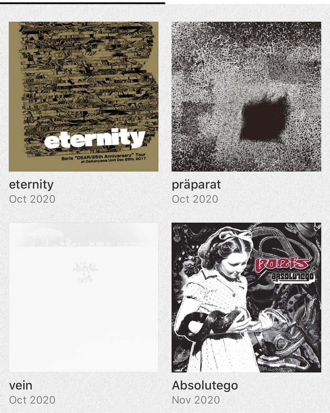 BORISさんのインスタグラム写真 - (BORISInstagram)「Bandcamp Friday Today!  Boris latest own Bandcamp releases. Check these out!  ・NO -newest Album- ・eternity  ・präparat ・vein ・目をそらした瞬間 -the thing which solomon overlooked- 1-3 +extra ・Archive Vol.0-5」11月6日 16時19分 - borisdronevil