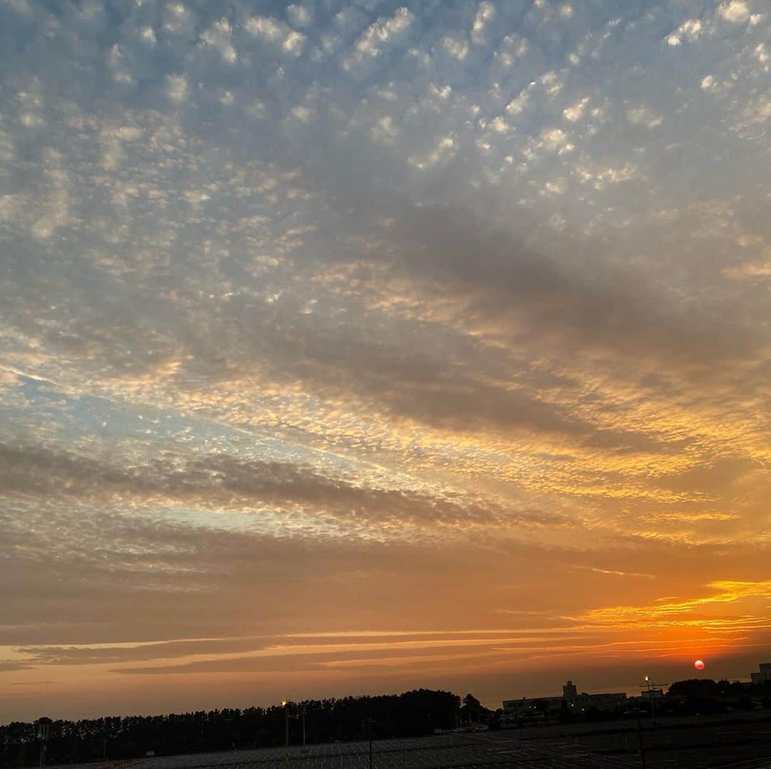 松浦志穂さんのインスタグラム写真 - (松浦志穂Instagram)「幕張で見たとっても綺麗だった夕日🌇お裾分けしますね @kei_yamazaki_aisekistart  さんの携帯お借りして撮影。 ・ #夕日 #無加工 #幕張イオンモール劇場」11月6日 17時16分 - matushiho