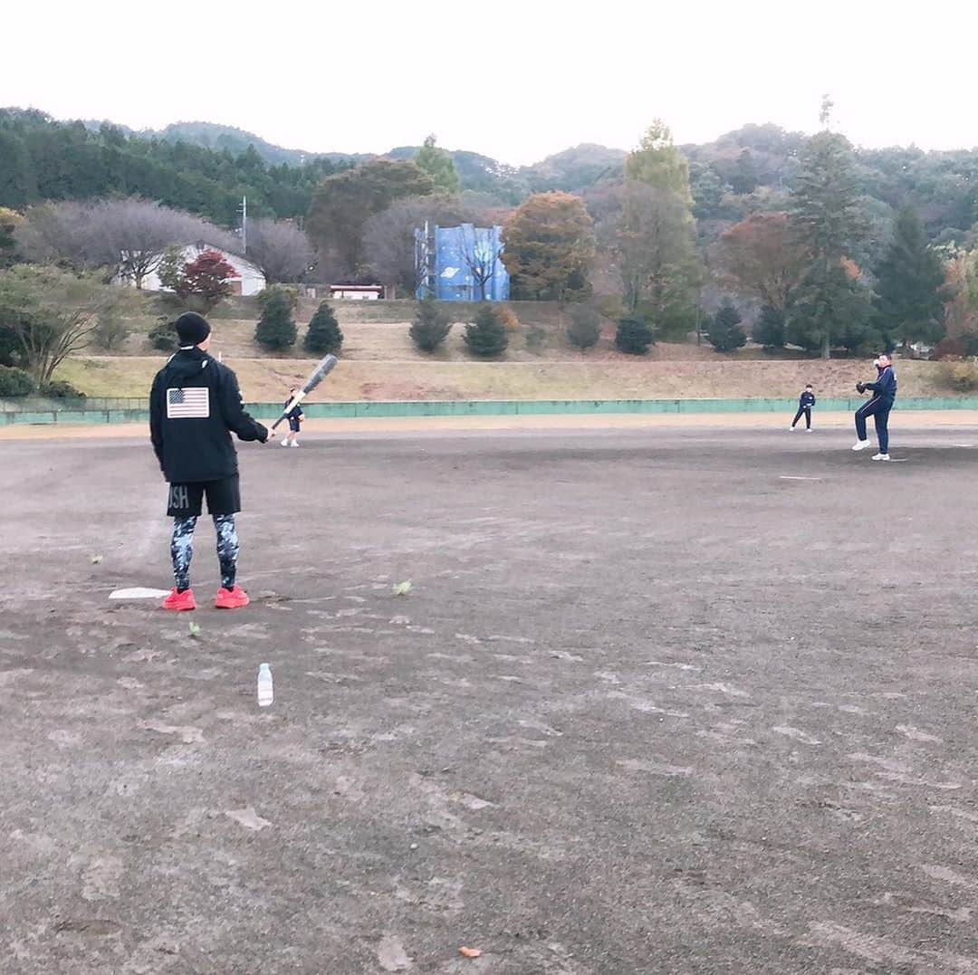 西岡剛のインスタグラム：「遠回りしたからこそ綺麗な花に出会えた🤗  #塩谷中学校 #塩谷中学校野球部 #西岡剛」