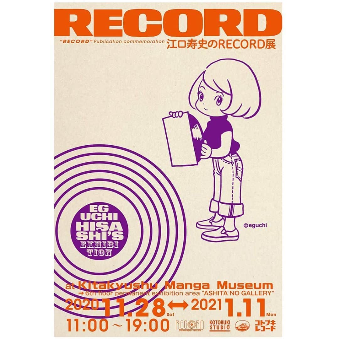 江口寿史のインスタグラム：「『RECORD』発売後、今年の夏に都内某所で開催予定だったのですが、コロナでアレがコレして中止になってしまった『RECORD展』。北九州市漫画ミュージアムさんが手を挙げてくれ開催することになりました！今月！11月28日から！小倉に！行くよ！  『江口寿史のRECORD展』 北九州市漫画ミュージアムにて 2020年11月28日〜2021年１月11日 サイン会は12月５日(土)、６日(日)の２日間 事前予約制（応募多数の場合は抽選）  http://www.ktqmm.jp/kikaku_info/13165  #江口寿史 #北九州市漫画ミュージアム」