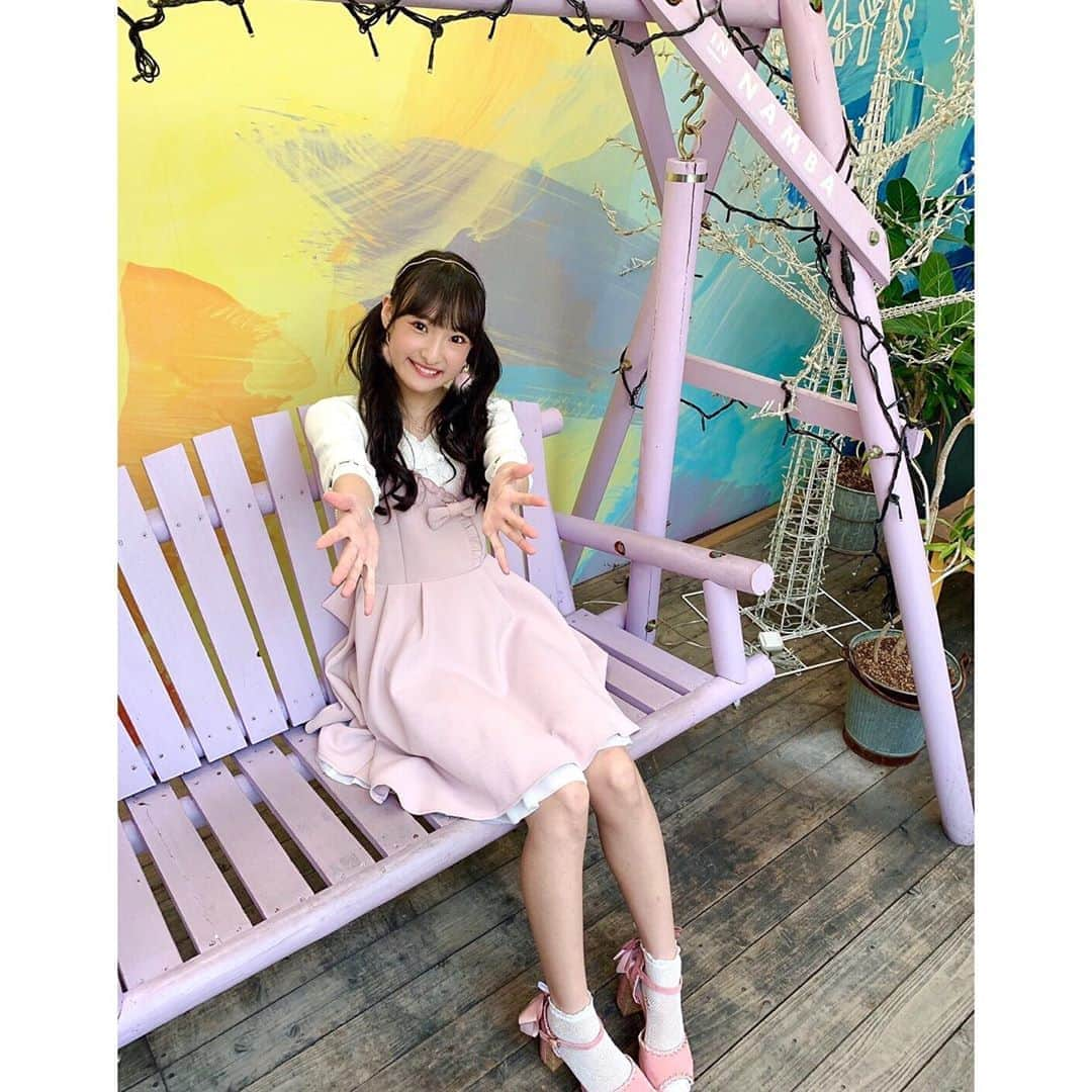 岡本怜奈さんのインスタグラム写真 - (岡本怜奈Instagram)「♡﻿ 🦢💗﻿ ﻿ #ガーリーコーデ 🎀﻿ ﻿ ﻿ 可愛いパープルのブランコ発見👀💜﻿ ﻿ ﻿ 一緒にブランコ乗りたいな(◍•ᴗ•◍)♡﻿ ﻿ ﻿ ✔️ 𝒕𝒐𝒑𝒔  #mischmasch (@mischmasch_official)﻿ ✔️ 𝒐𝒏𝒆𝒑𝒊𝒆𝒄𝒆﻿  #secrethoney(@secrethoney_official)﻿ ✔️ 𝒔𝒉𝒐𝒆𝒔  #lizlisa(@lizlisa_official_japan)﻿ ♡﻿ ♡﻿ #nmb48 #岡本怜奈 #れなたん #たんたんコーデ﻿ #コーデ #fashion #ファッション  #ツインテール﻿ #happy #Instagood」11月6日 19時13分 - renatan1222