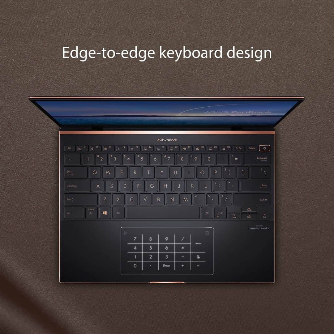 ASUSさんのインスタグラム写真 - (ASUSInstagram)「With a sophisticated new Jade Black livery featuring Red Copper diamond-cut edges, the thin, light and powerful ASUS #ZenBook S laptop is truly #BuiltforBrilliance.」11月6日 19時56分 - asus