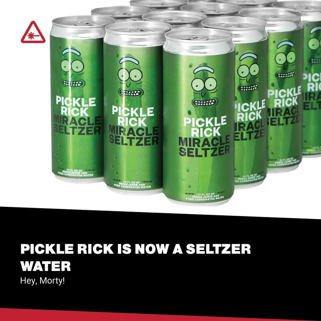 クリス・ハードウィックさんのインスタグラム写真 - (クリス・ハードウィックInstagram)「You really have to like dill to want new Pickle Rick seltzer water.⁠ link in bio」11月7日 6時01分 - nerdist