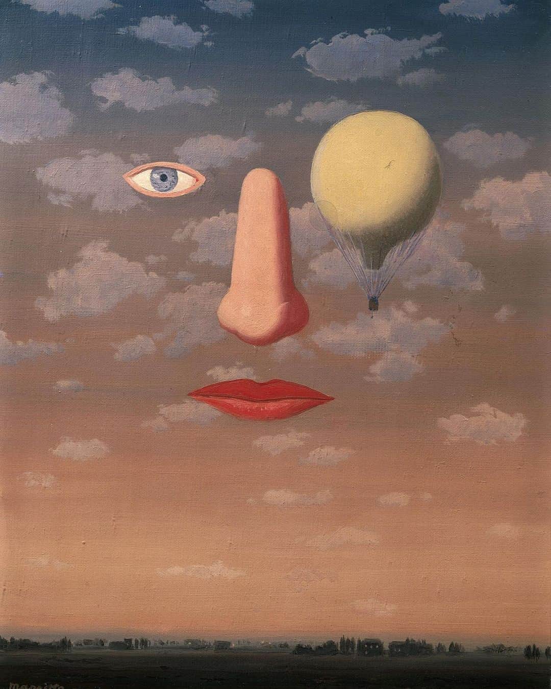 フラヴィア・ルチーニのインスタグラム：「👁 #magritte 👄」