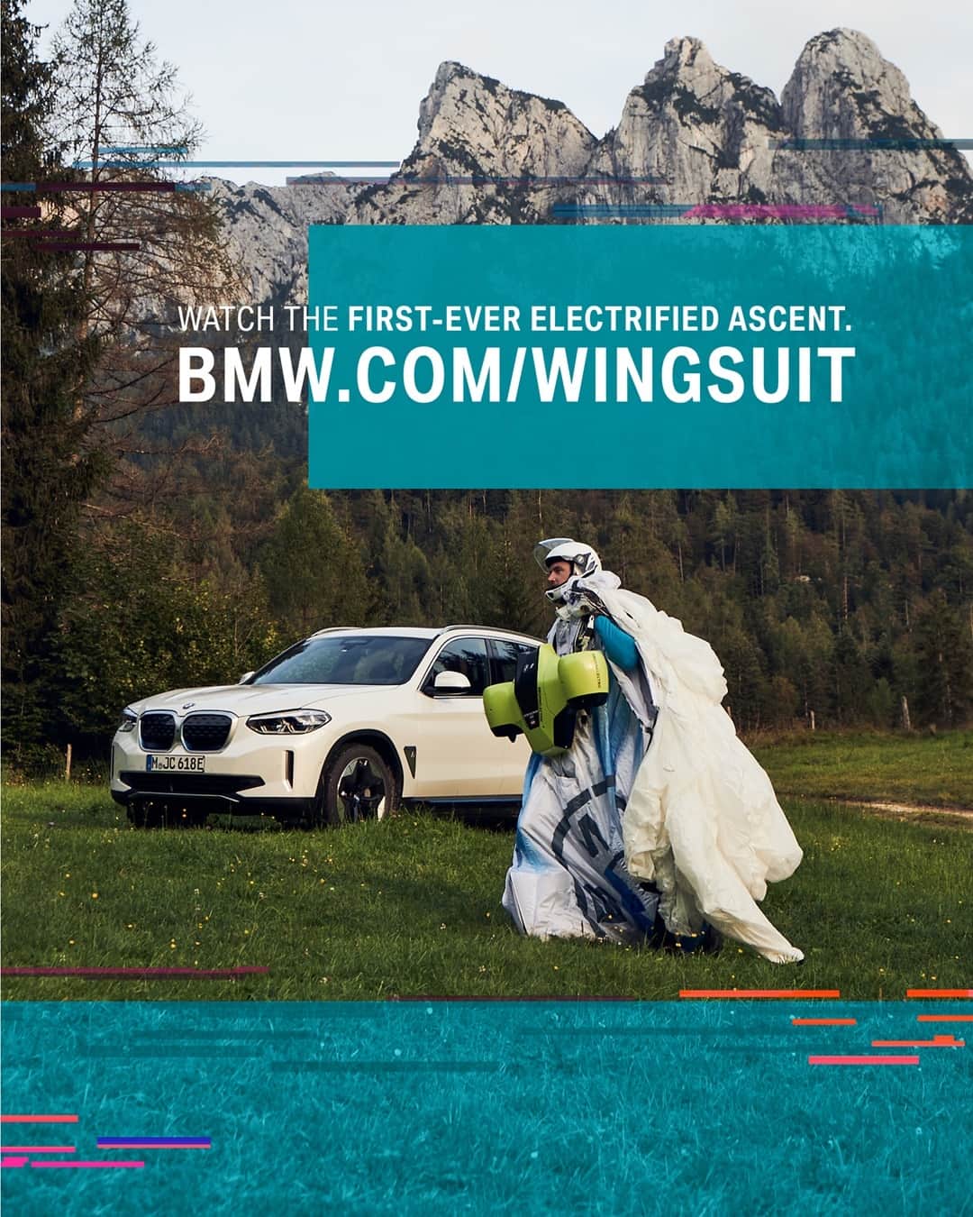 BMWさんのインスタグラム写真 - (BMWInstagram)「Yes, BMW i can basically fly now. Watch the first-ever electrified Wingsuit jump. #NEXTGen #ElectrifiedWingsuit #THEiX3 #BornElectric @BMWi __ BMW iX3: Energy consumption in kWh/100 km (combined): 17.8–17.5. CO2 emissions in g/km (combined): 0. Further information: www.bmw.com/disclaimer.」11月7日 6時00分 - bmw