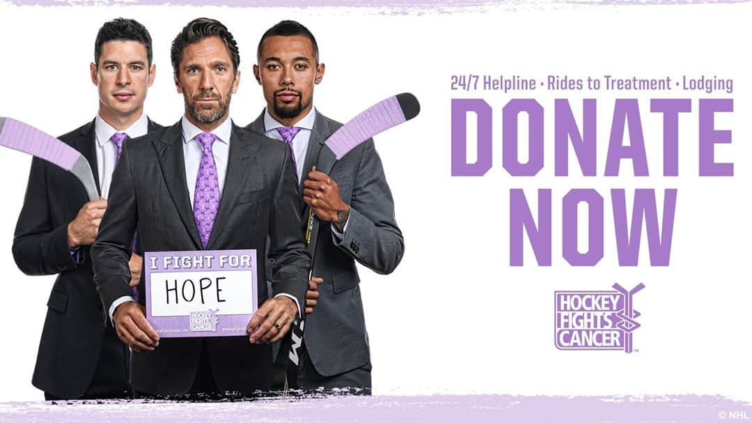 NHLさんのインスタグラム写真 - (NHLInstagram)「Help us support the members of the hockey community who need our support as #HockeyFightsCancer.  Donate Now at HockeyFightsCancer.com」11月7日 6時05分 - nhl