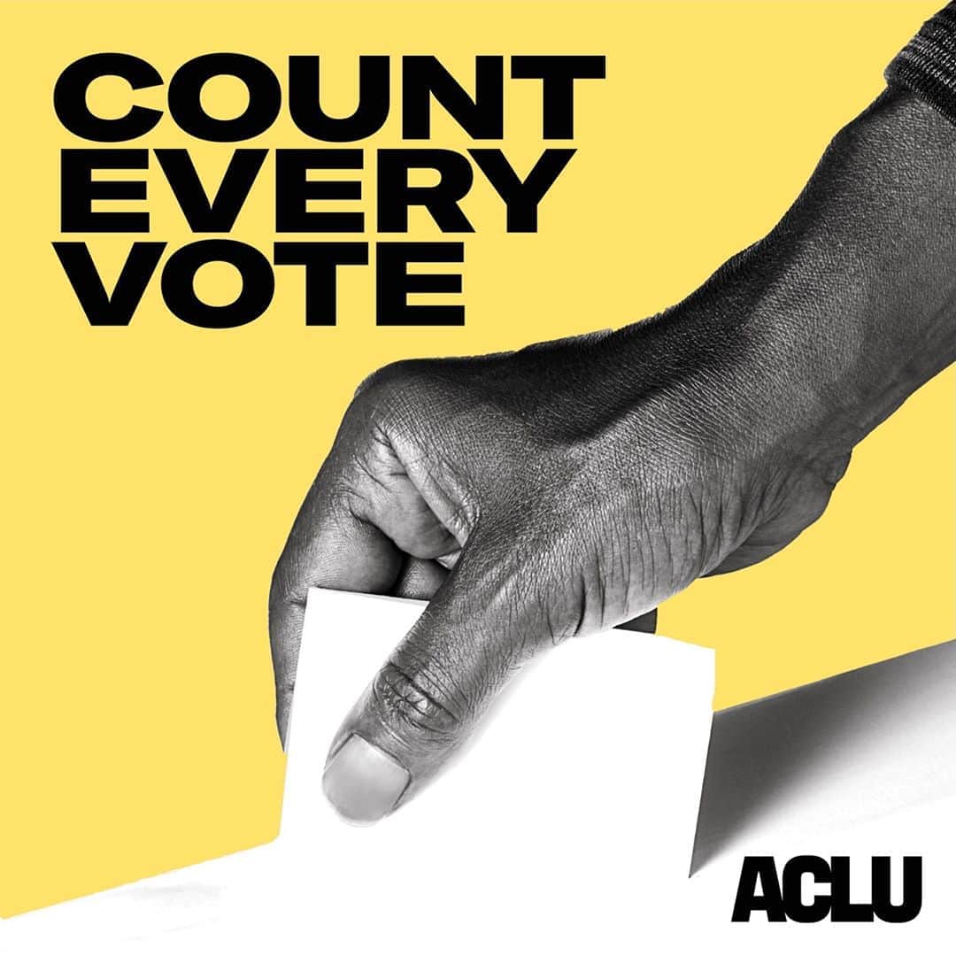 アラン・カミングさんのインスタグラム写真 - (アラン・カミングInstagram)「Count every vote, every vote counts. @aclu_nationwide」11月7日 6時17分 - alancummingreally