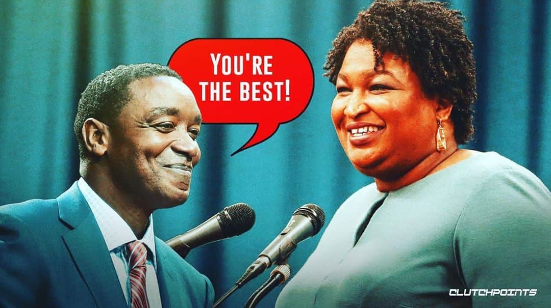 コンスタンス・ジマーのインスタグラム：「Thank you @staceyabrams  for inspiring us all, but especially Georgia! And yes you’re right @isiahthomas she’s the best! #tgif」