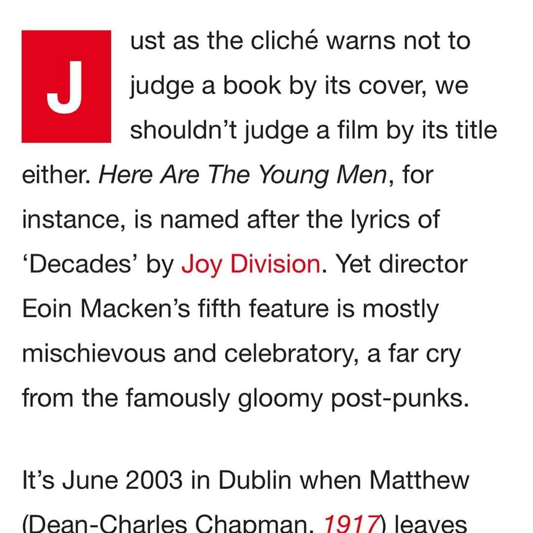 オーエン・マッケンさんのインスタグラム写真 - (オーエン・マッケンInstagram)「We haven’t been able to have our @raindancefilmfestival UK premiere yet, postponed as it is until the Lockdown ends, but some reviews in anyway from NME Mag @nmemagazine」11月6日 22時07分 - eoincmacken