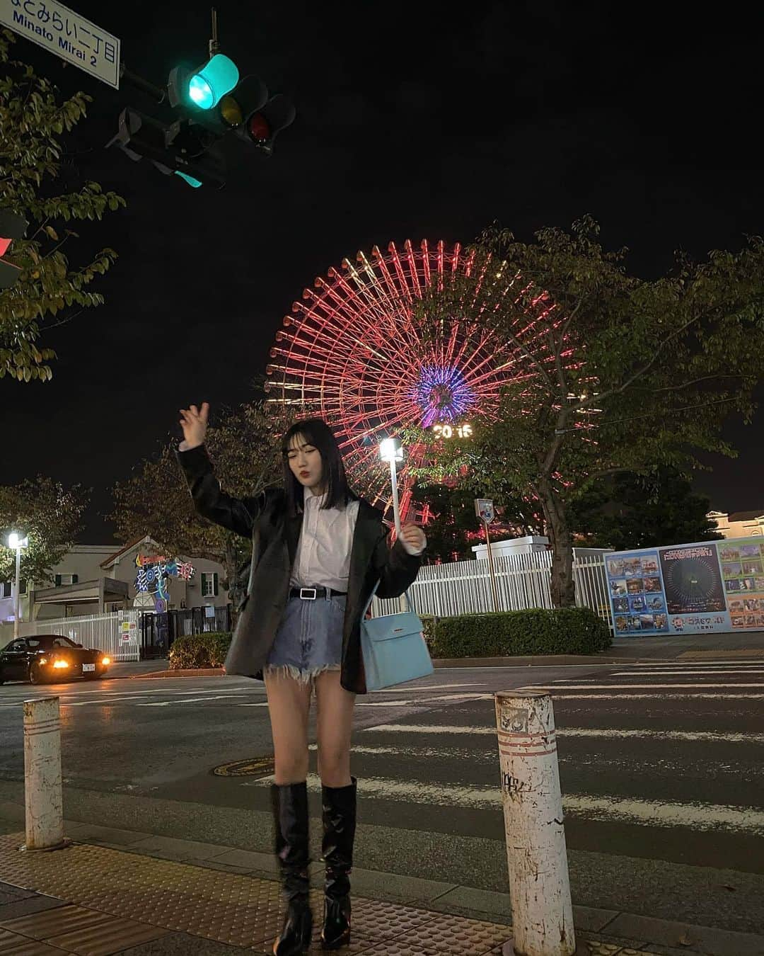 河崎みーなさんのインスタグラム写真 - (河崎みーなInstagram)「🖤🎢✨🎡🖤 .」11月6日 22時30分 - minakawasaki