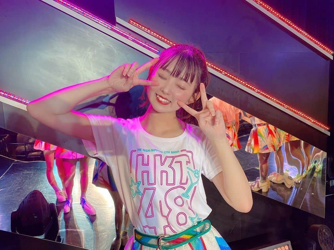 熊沢世莉奈のインスタグラム：「﻿ 博多なないろ公演楽しかったなあ🌈❤️﻿ ﻿ セットリスト最高でした(◜ᴗ◝ )﻿ ﻿ まだみてない方はぜひ見てほしい！！！﻿ ﻿ ほんとに観てて楽しい、一緒に盛り上がるともっと楽しい🥳✨﻿ ﻿ ﻿ #博多なないろ公演」