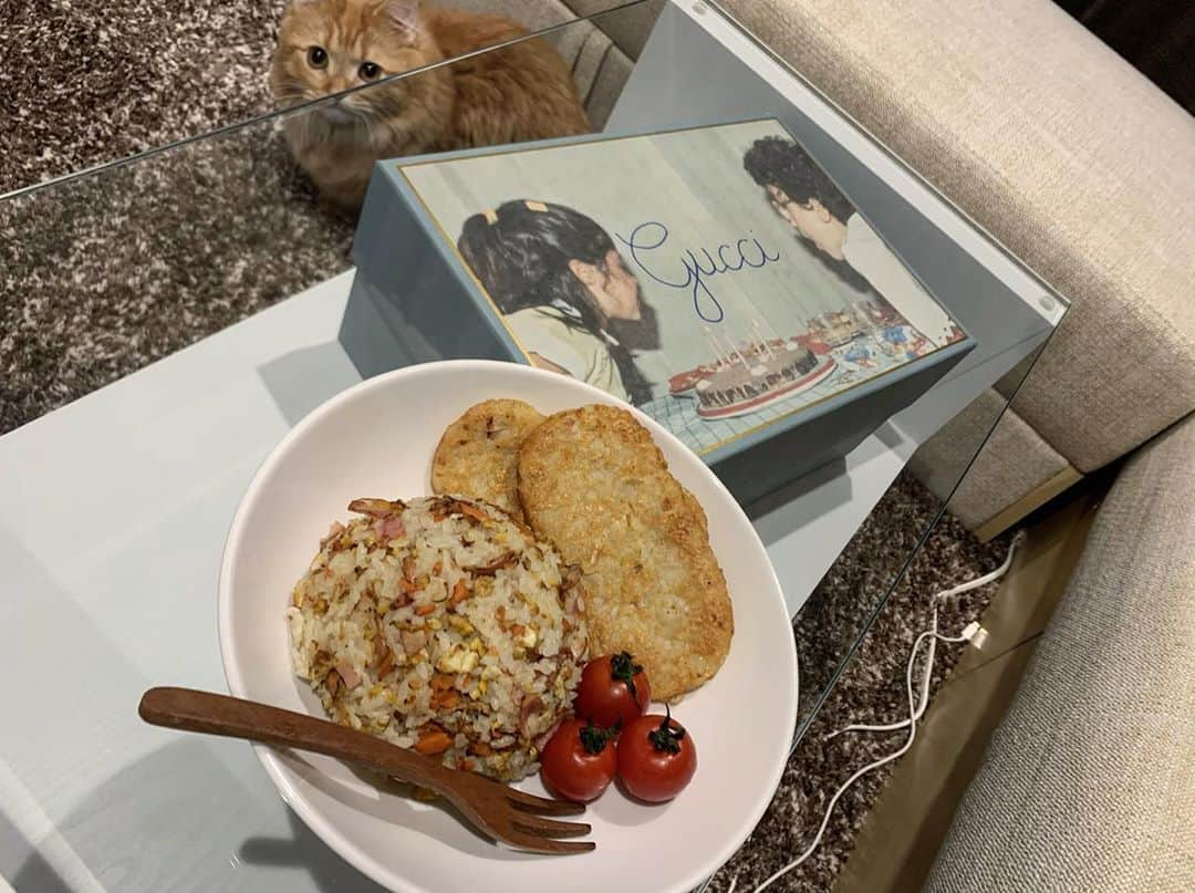 西井万理那さんのインスタグラム写真 - (西井万理那Instagram)「おいしくできた🍚 てか味付けに香味ペーストいれたらなんでもおいしくなる、これはがち、」11月6日 23時26分 - namahamu0822