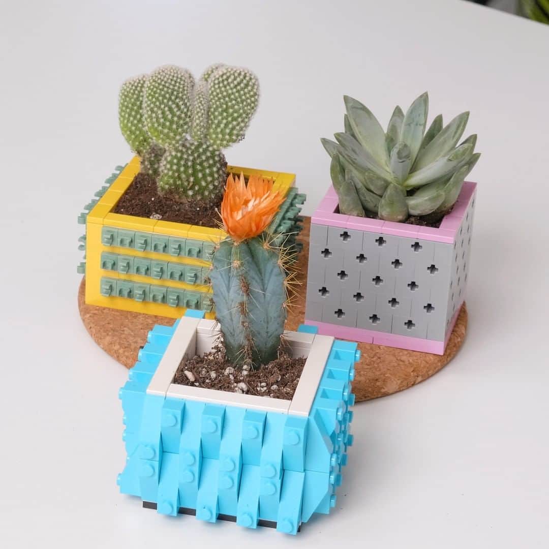 LEGOさんのインスタグラム写真 - (LEGOInstagram)「Up your plant pot design game with these fun, colorful unique LEGO brick hack ideas that use a variety of building techniques. Square, round – wherever your creativity takes you!  #LEGOHacks #RebuildTheWorld #PlantPot #DIY」11月7日 0時00分 - lego